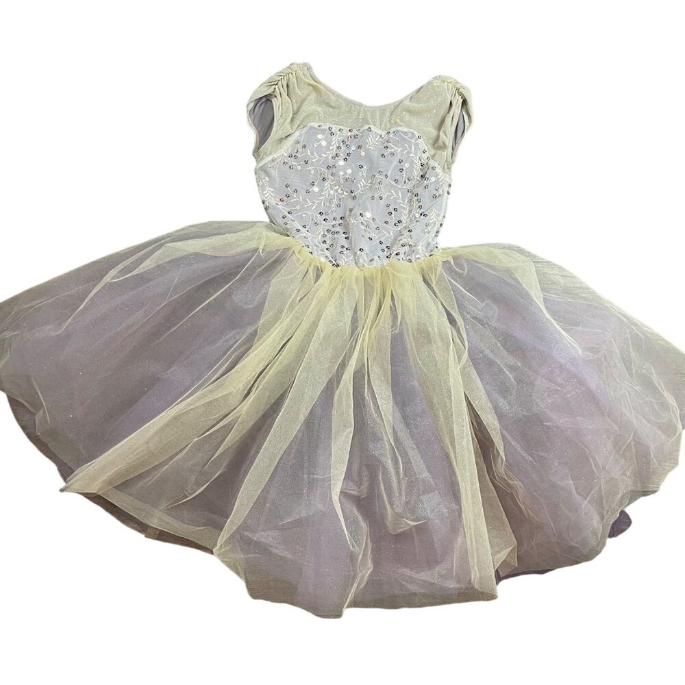 Weissman Dance Costume 12413 Girls Size LC(14) Time After Time French Mauve Tutu